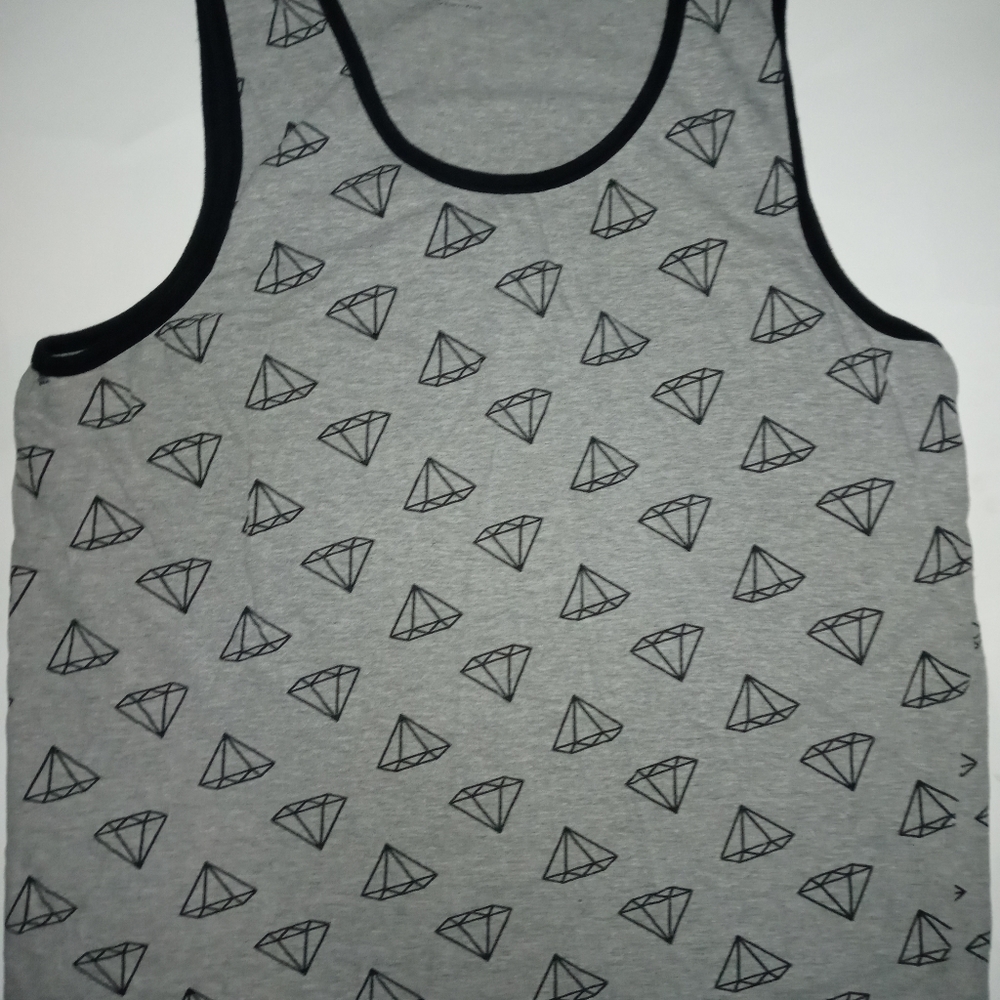 X-S-Ive Grey/Black Mens Tank